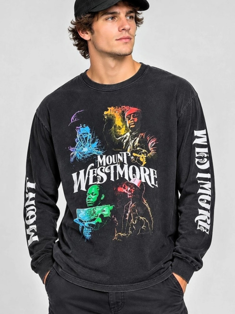 Mount Westmore Rap Supergroup Long Sleeve Graphic Tee Long Sleeve Graphic Tee